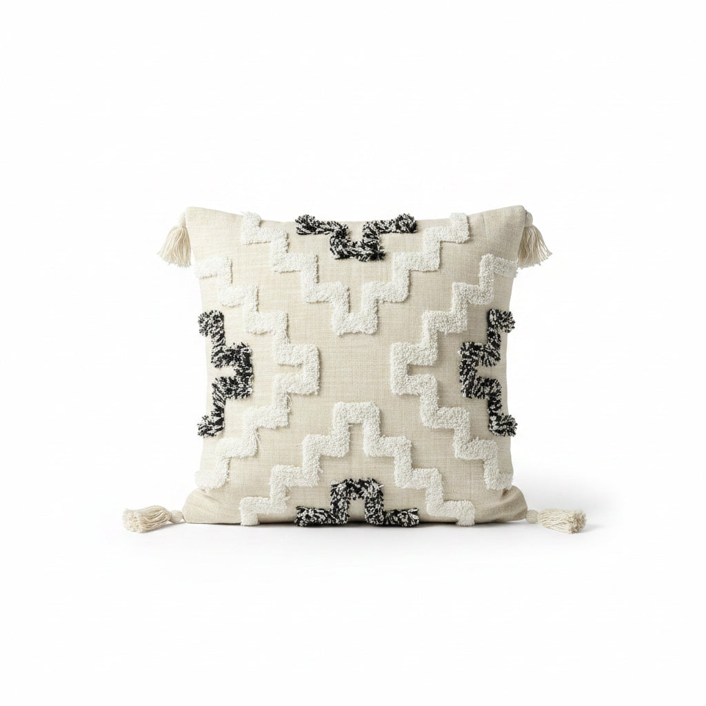 Boho Beige, Greige & Brown Cushion Cover & Filling