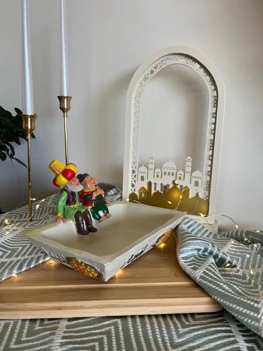 Ramadan Characters Decorative Plate "لقميات"
