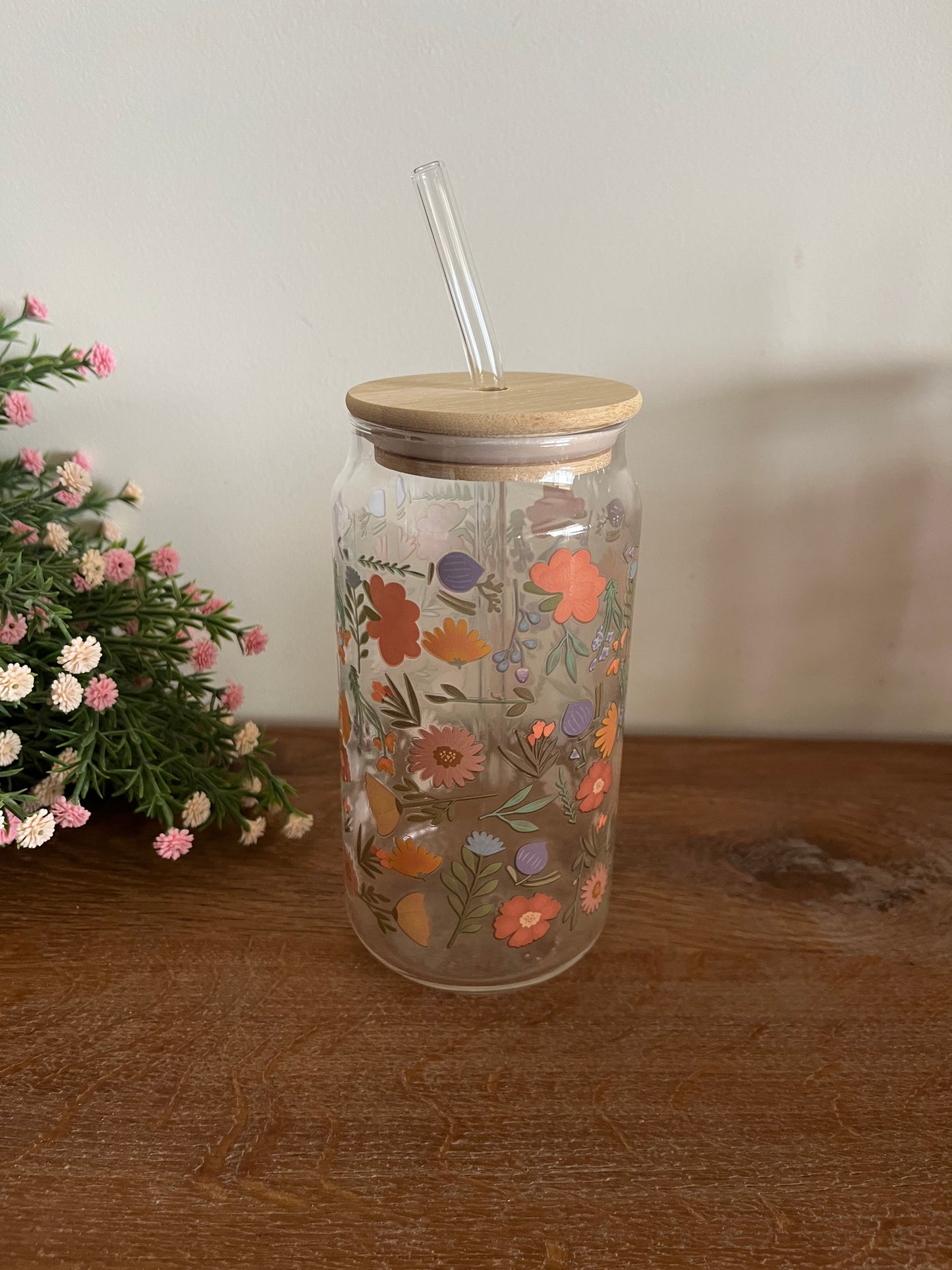 Printed Iced Coffee Straw Cup