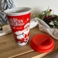 Christmas Ceramic Mug with Silicone Cover in a box