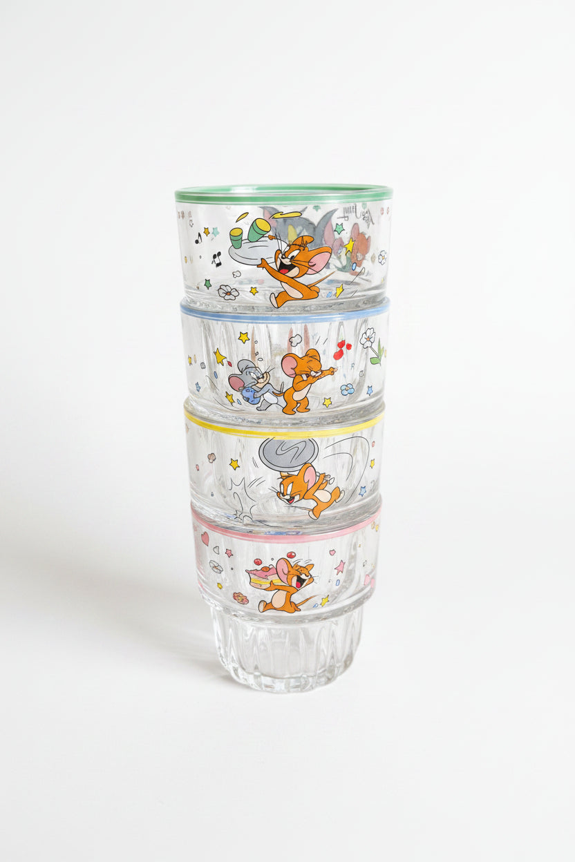 Disney Set of 4 Glass Cups