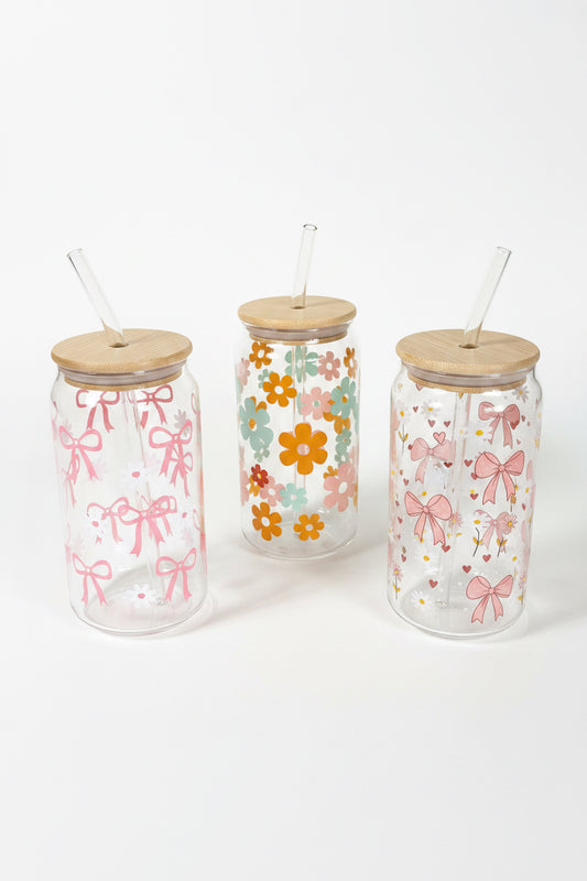 Printed Iced Coffee Straw Cup