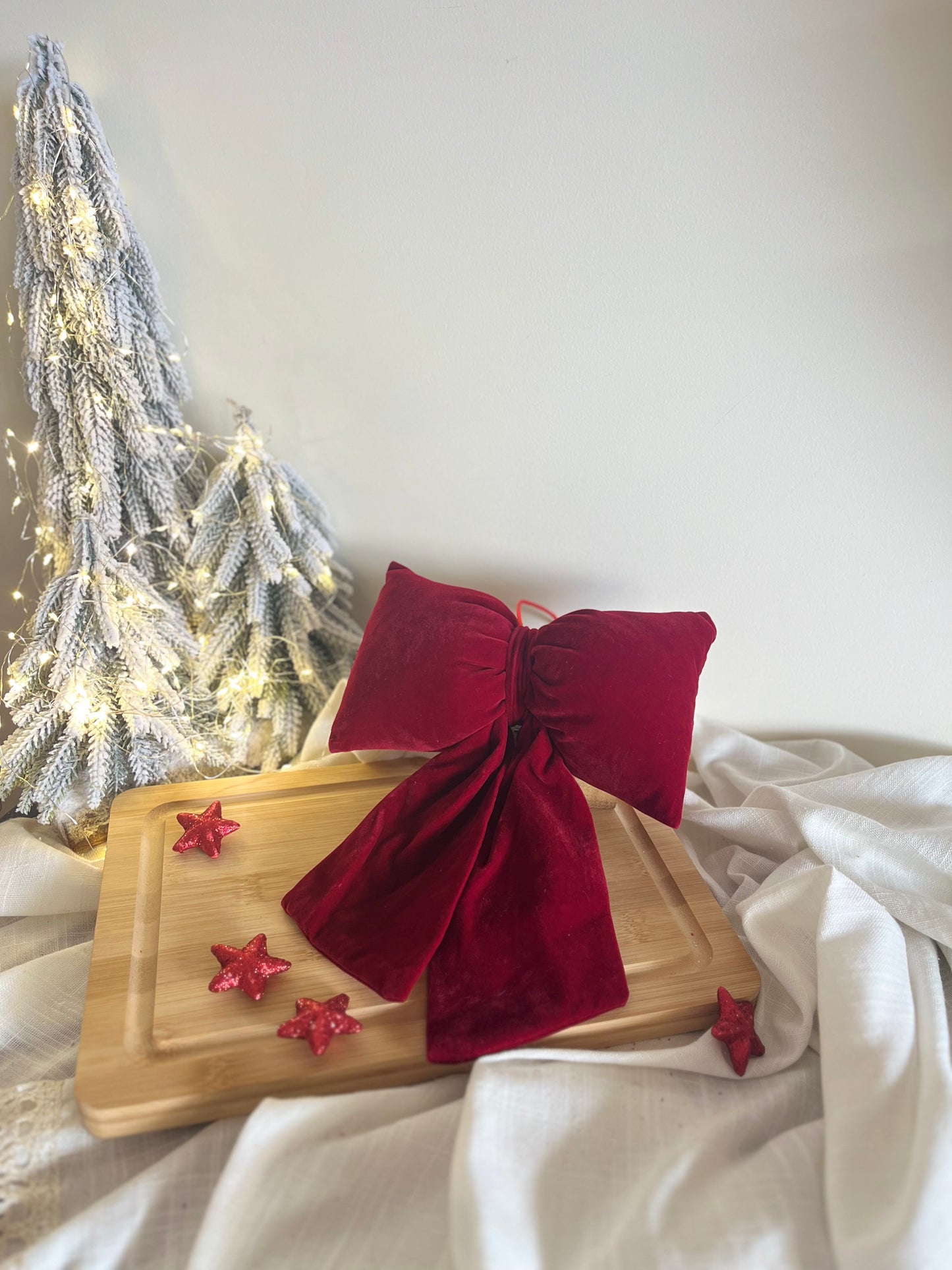 Christmas Velvet Burgundy Bows