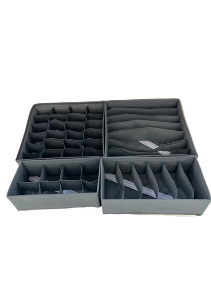 Fabric Compartments Storage Boxes set