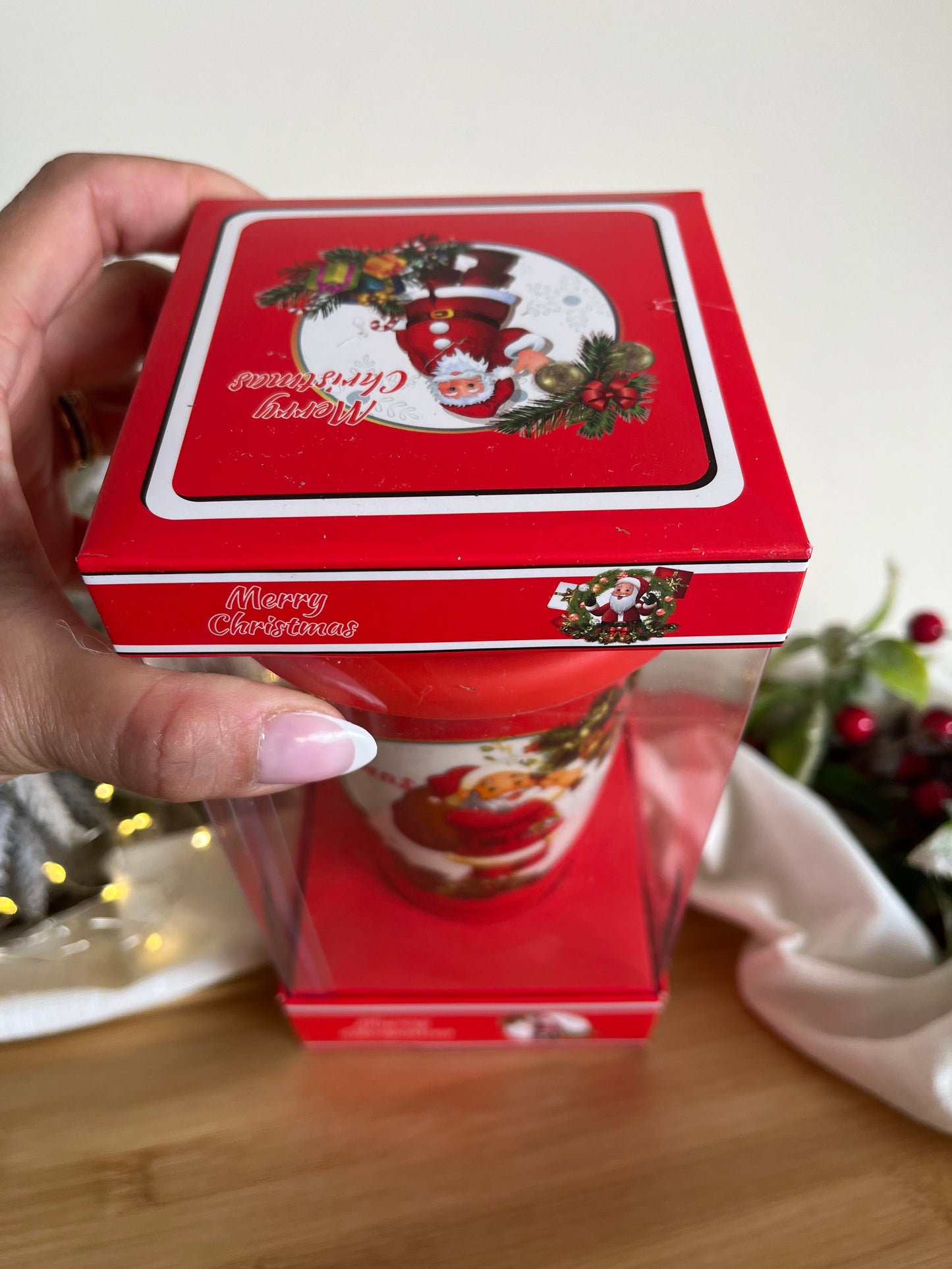 Christmas Ceramic Mug with Silicone Cover in a box