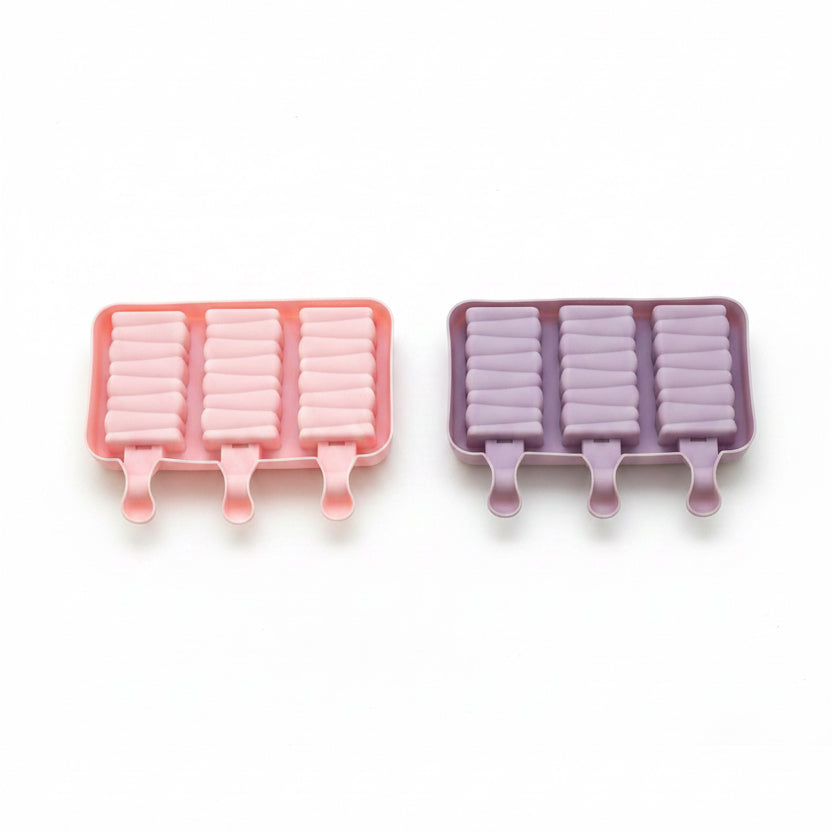 Ice Cream Silicone Mold with Wood Sticks & Cover - Random color (Copy)