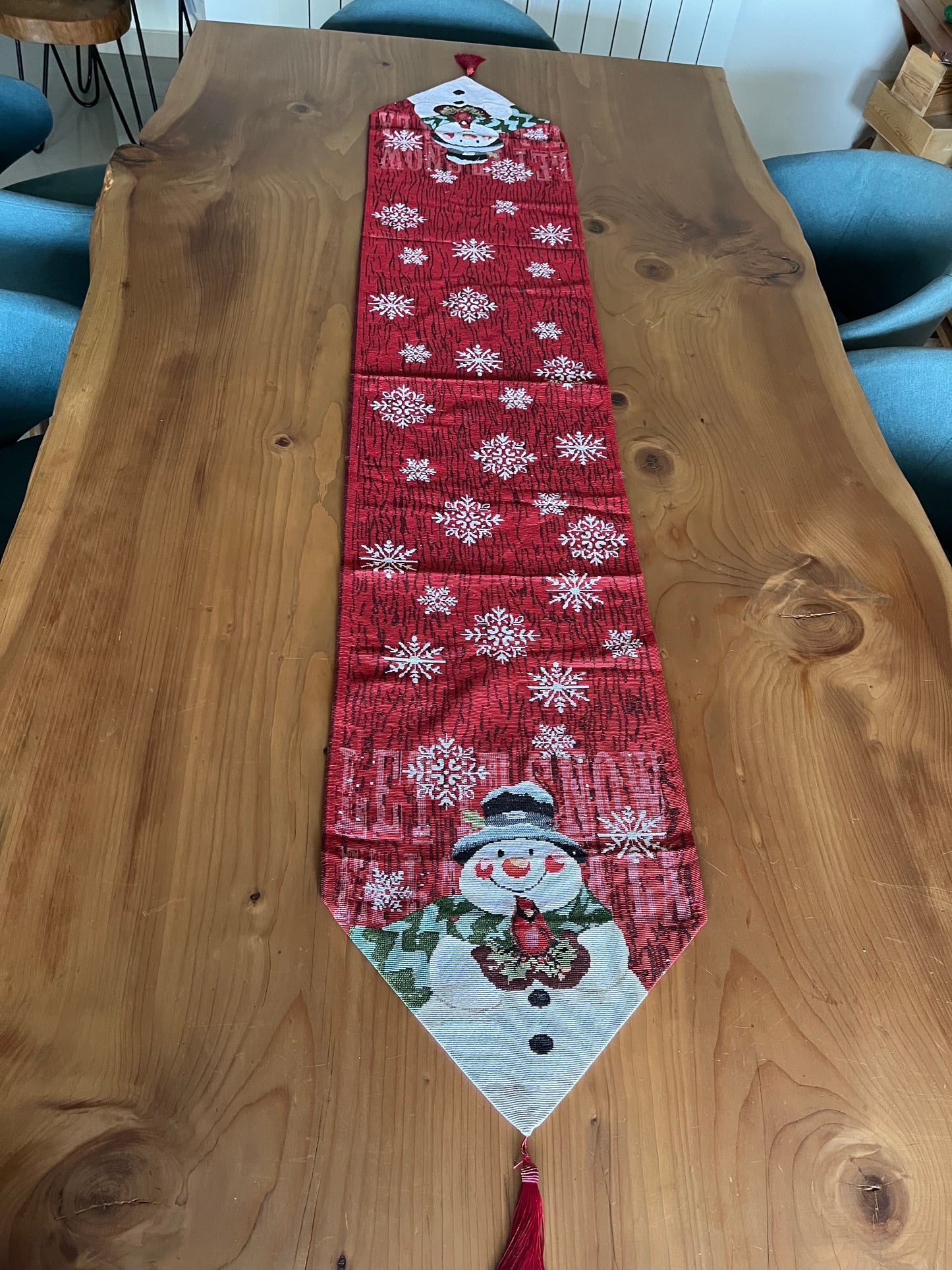 Christmas Snowman Table Runner