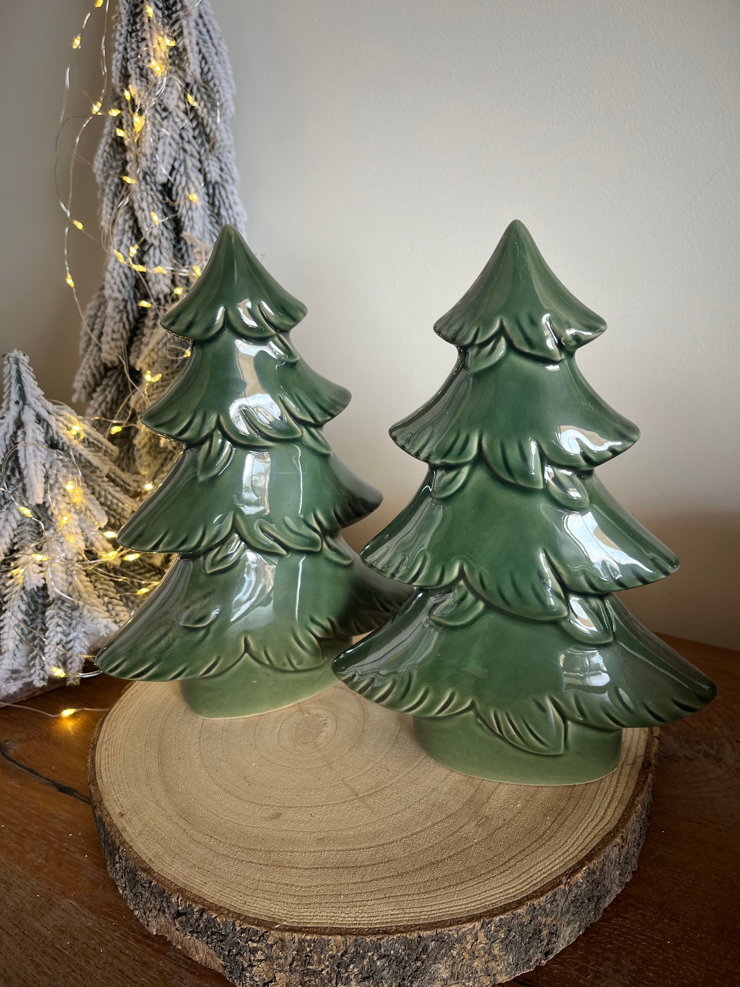 Green Glass Tree Decoration