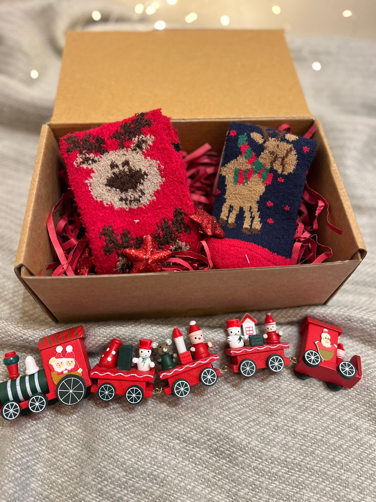Christmas Mom & Baby Matching Socks Box