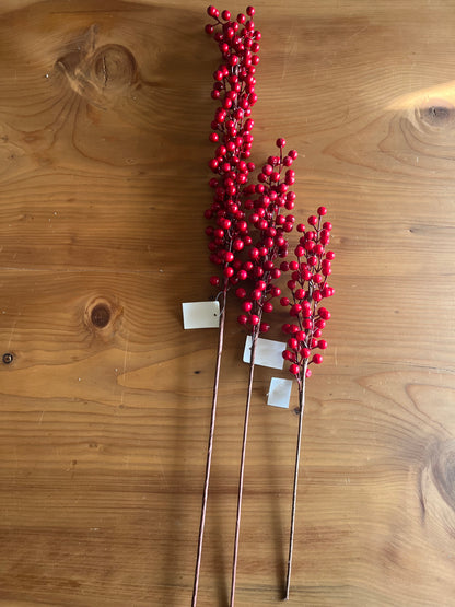Christmas Red Berries Branches
