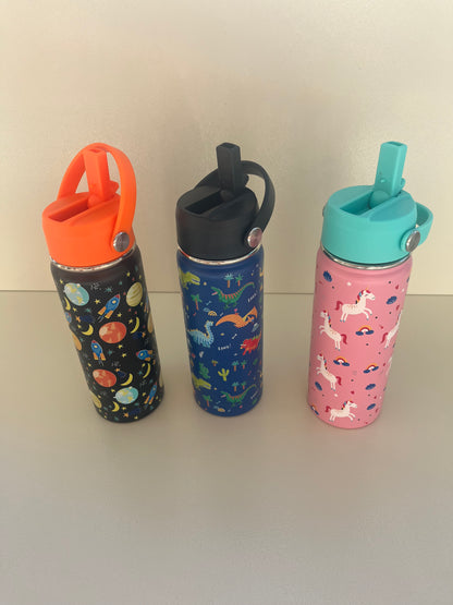 Kids Straw Stainless Bottle 500ml