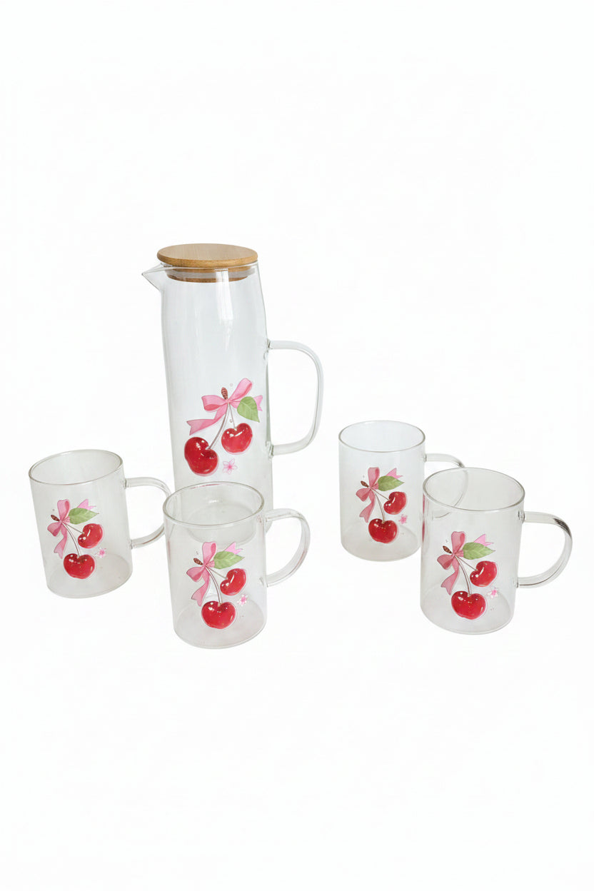 Juice Jug & 4 Cups Set