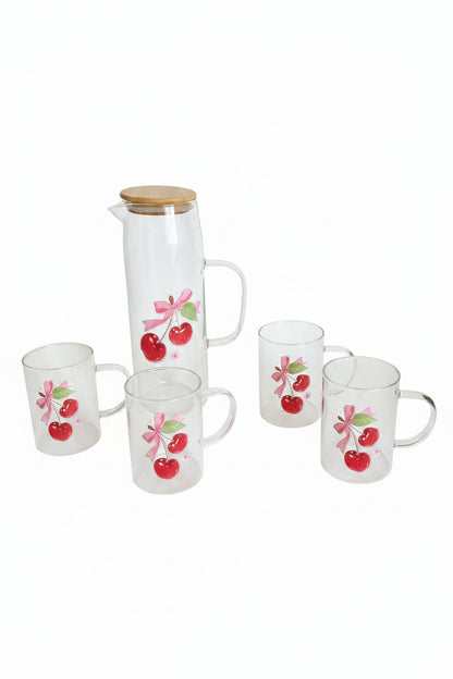 Juice Jug & 4 Cups Set
