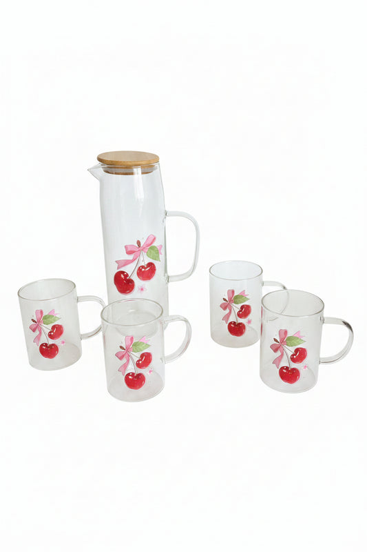 Juice Jug & 4 Cups Set
