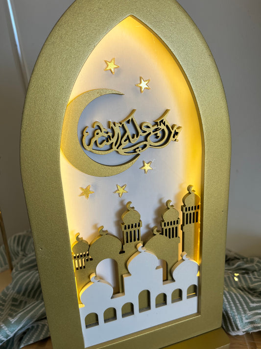 Ramadan Wood & Light Decoration