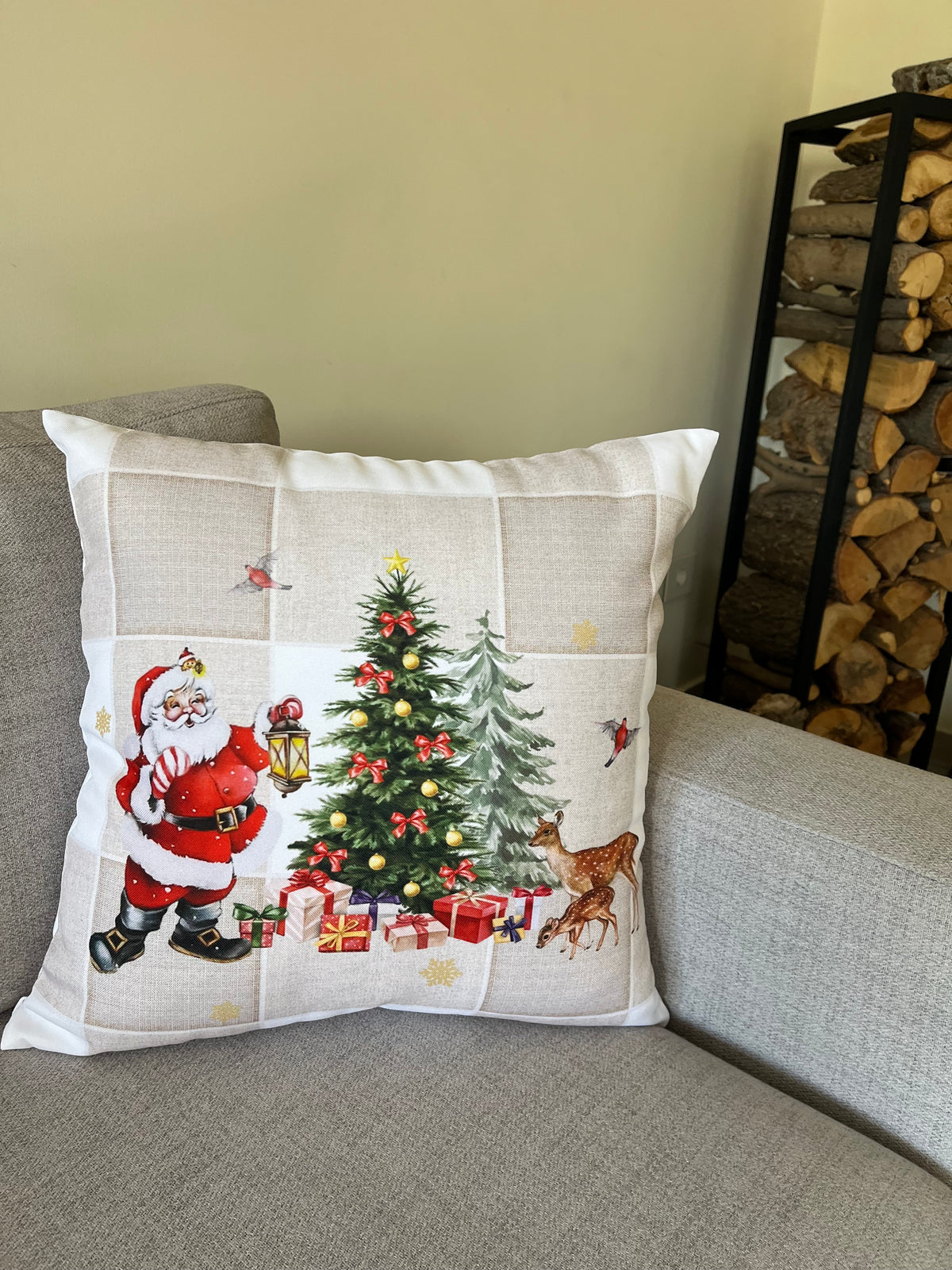 Christmas Printed Cushion Cover 45x45cm