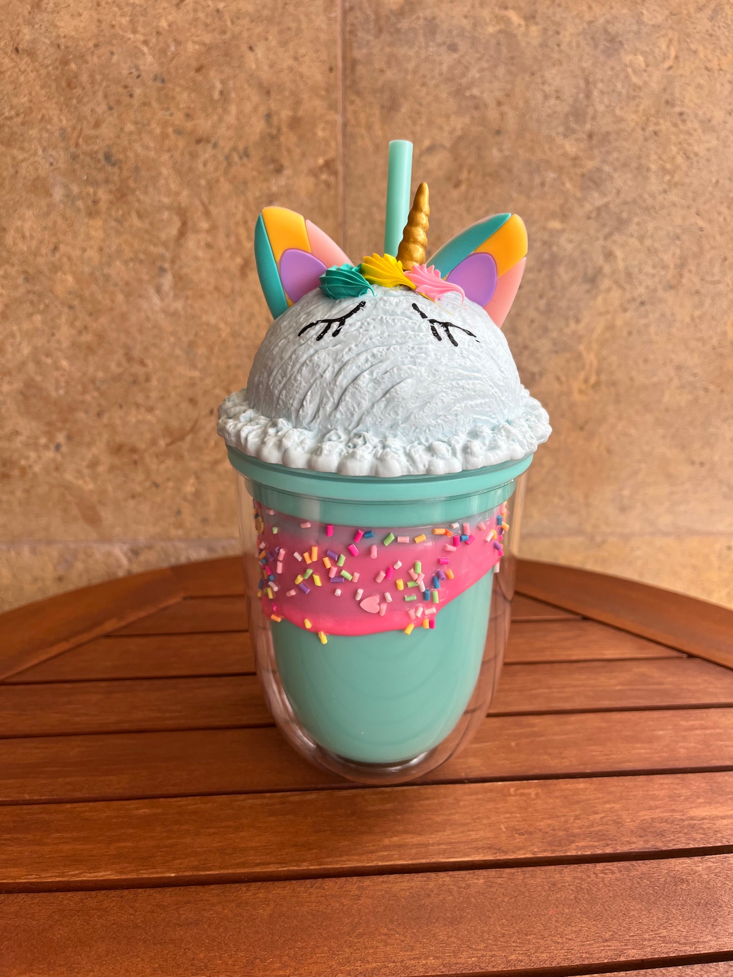 Unicorn 3D Straw Cup