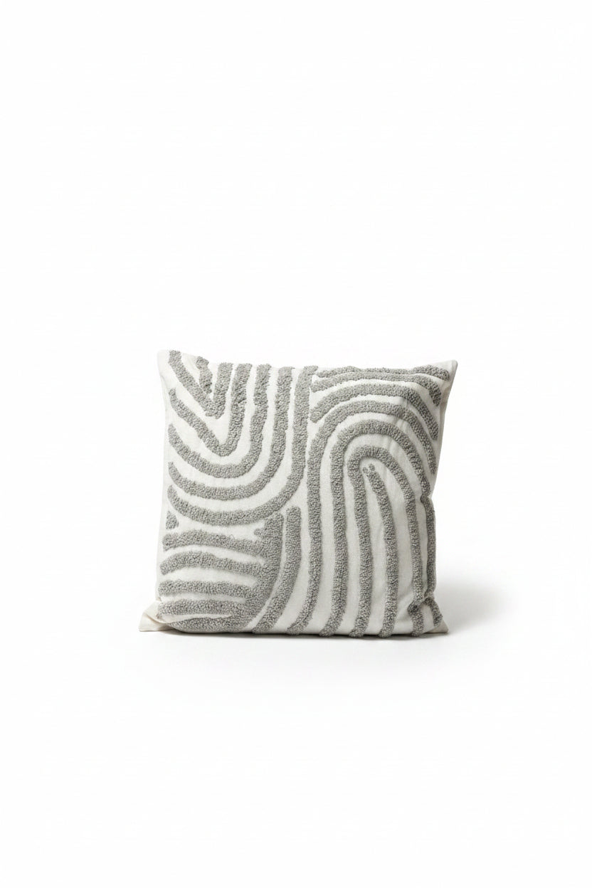 Boho Grey Cushion Cover & Filling