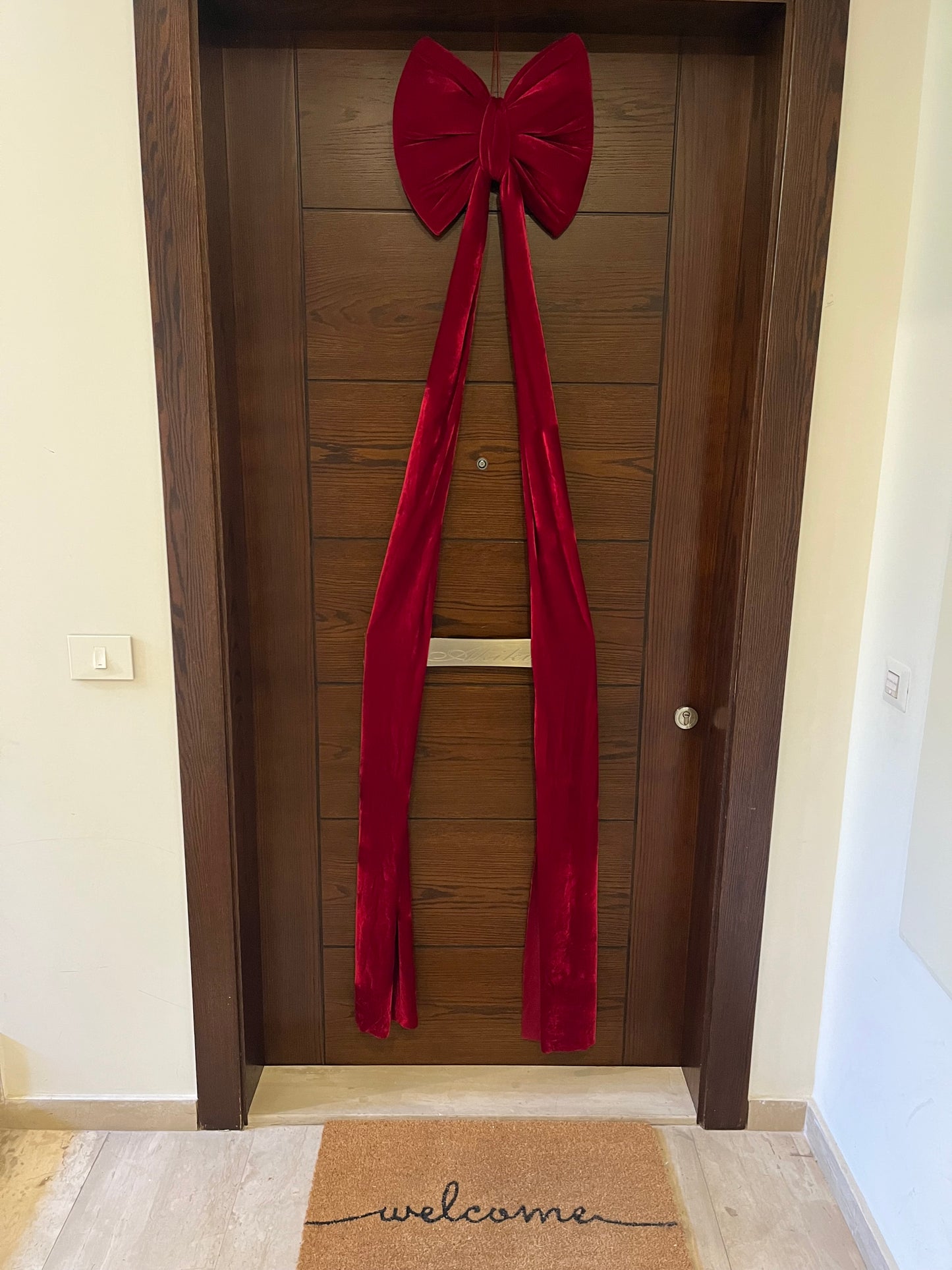 Christmas Velvet Burgundy Bows