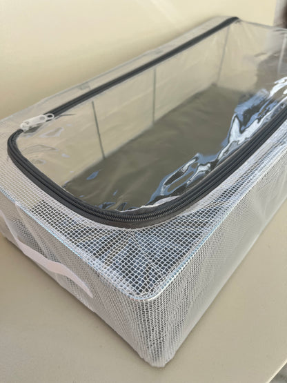 Waterproof Fabric Storage Box with zipper & cover 60x30x15cm