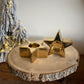 Gold Star Candle Holder