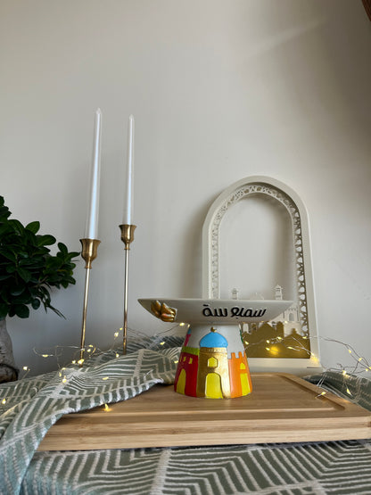 Ramadan Decorative Colorful Resin Plate