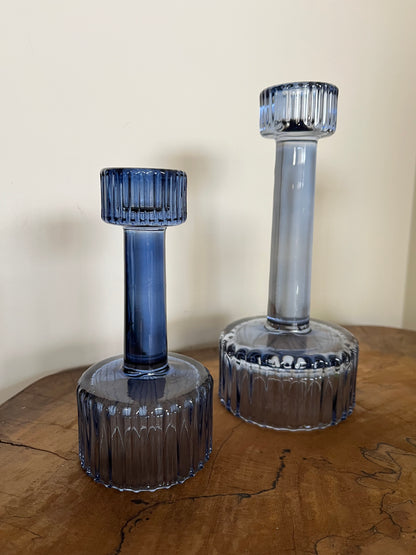 Glass Candle Holder Set