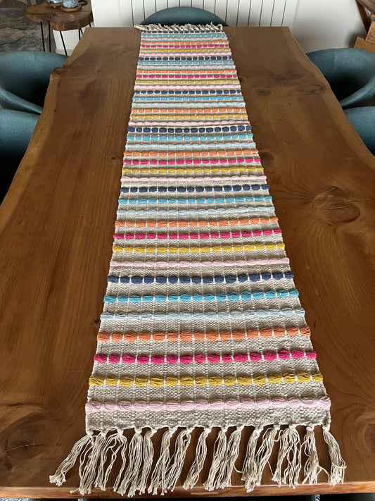 Handwoven Multicolor Table Runner