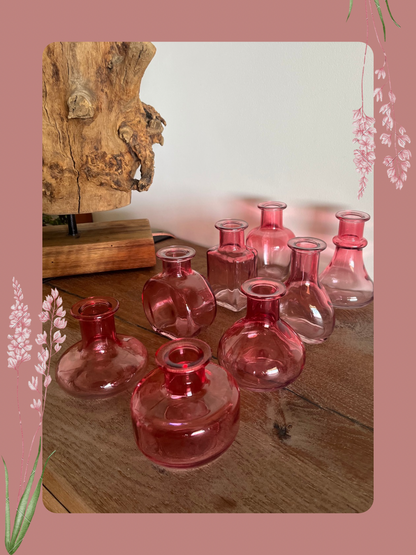 Mini vases set of 8
