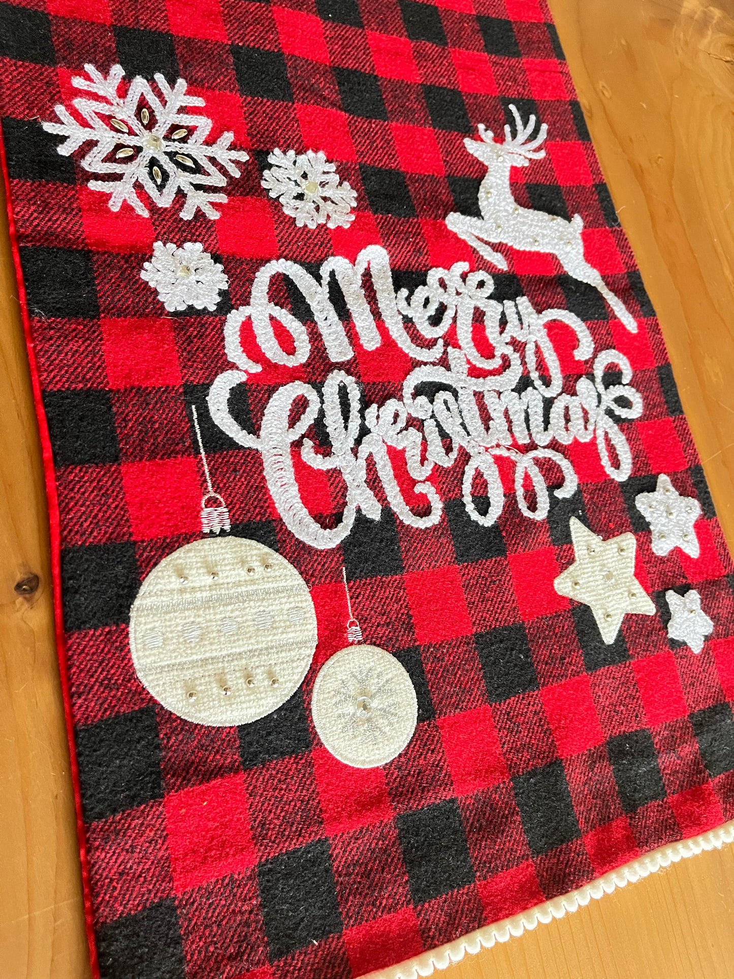 Christmas Wool Table Runner