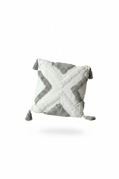 Boho Grey Cushion Cover & Filling