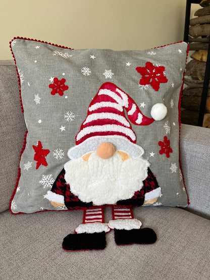Christmas 3D Gnome Cushion Cover 45x45cm