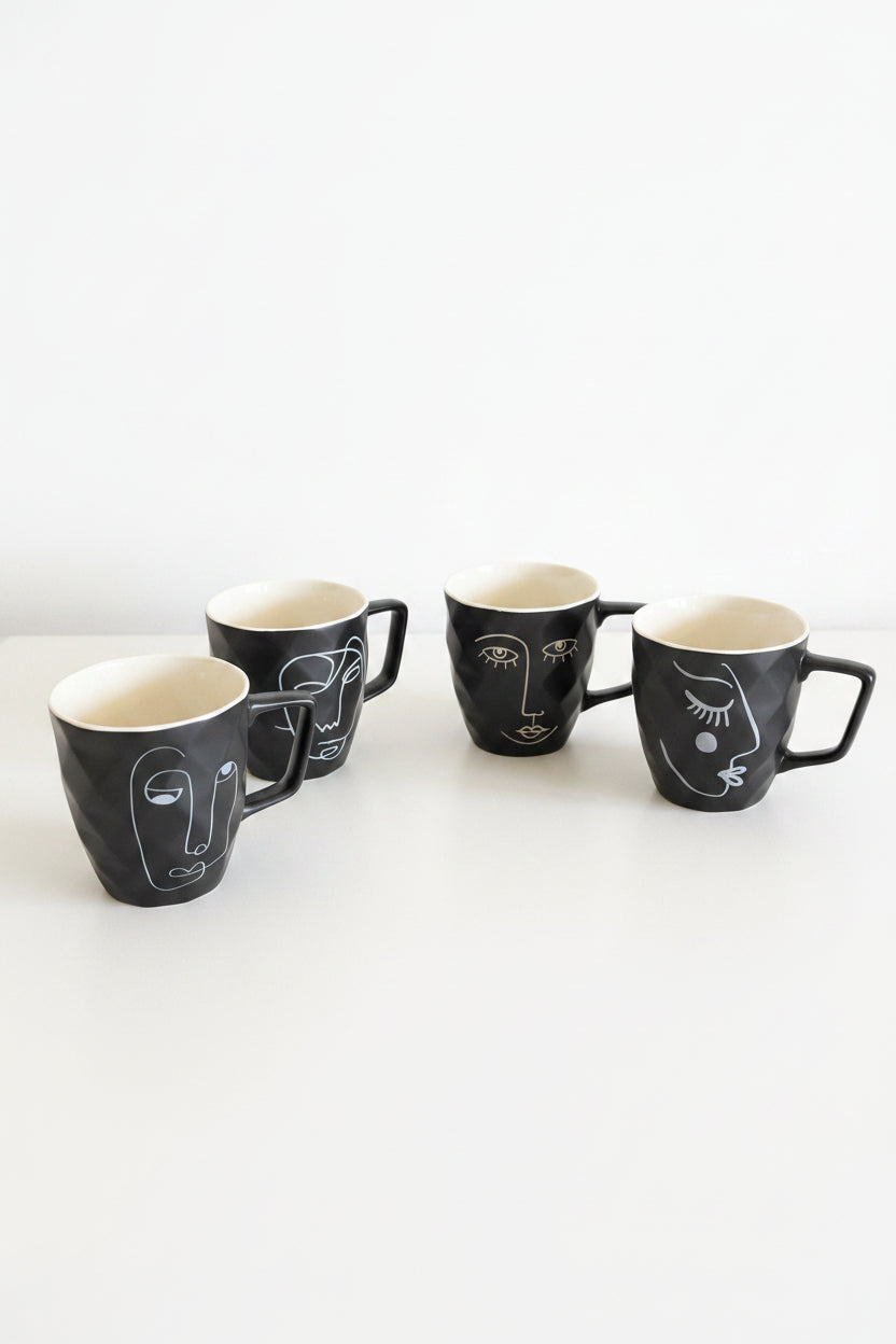 Black & White Coffee Mugs