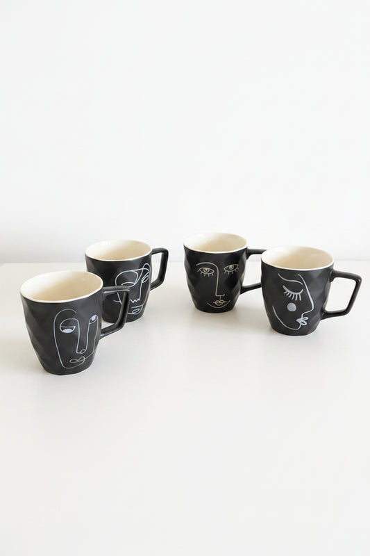 Black & White Coffee Mugs