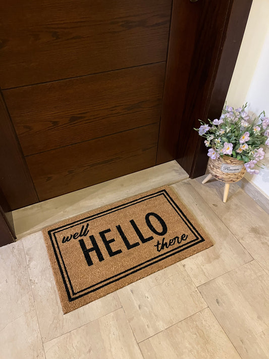 “Well Hello There” Doormat