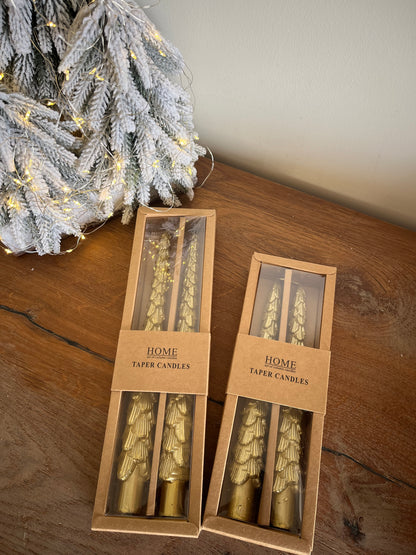 Christmas Set of 3 Tree Candles 20cm