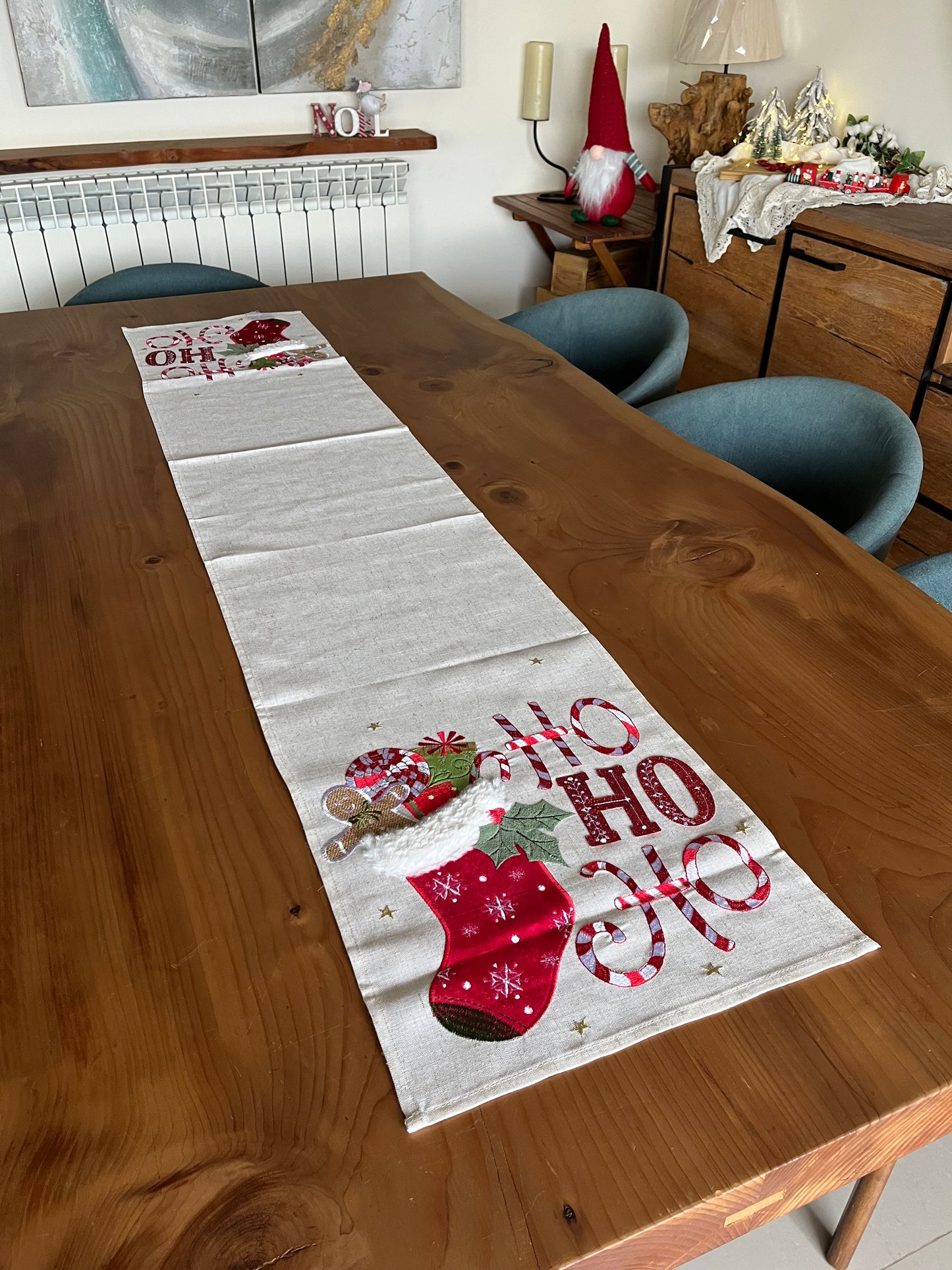 Christmas Socks Table Runner