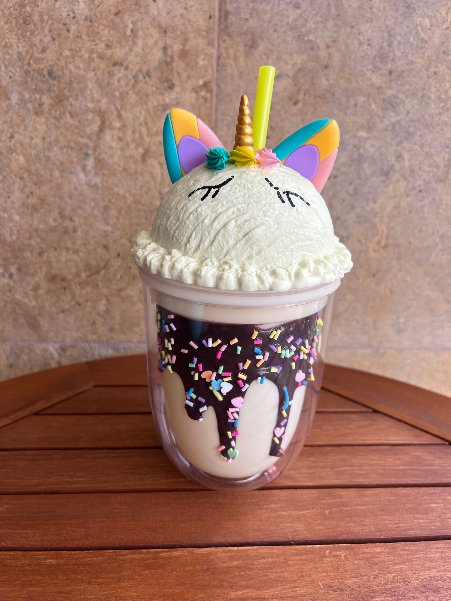 Unicorn 3D Straw Cup
