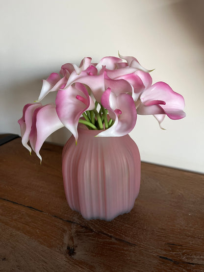 Short Matte Glass Vase