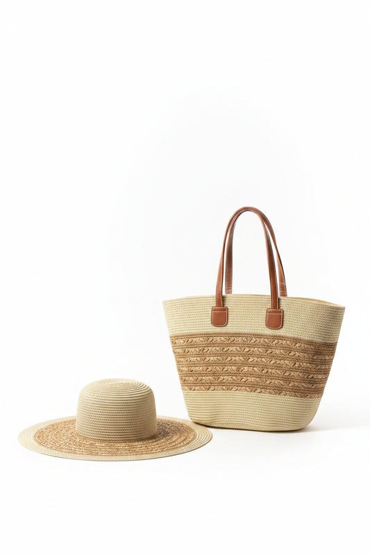 Summer Beach Bag & Hat Set