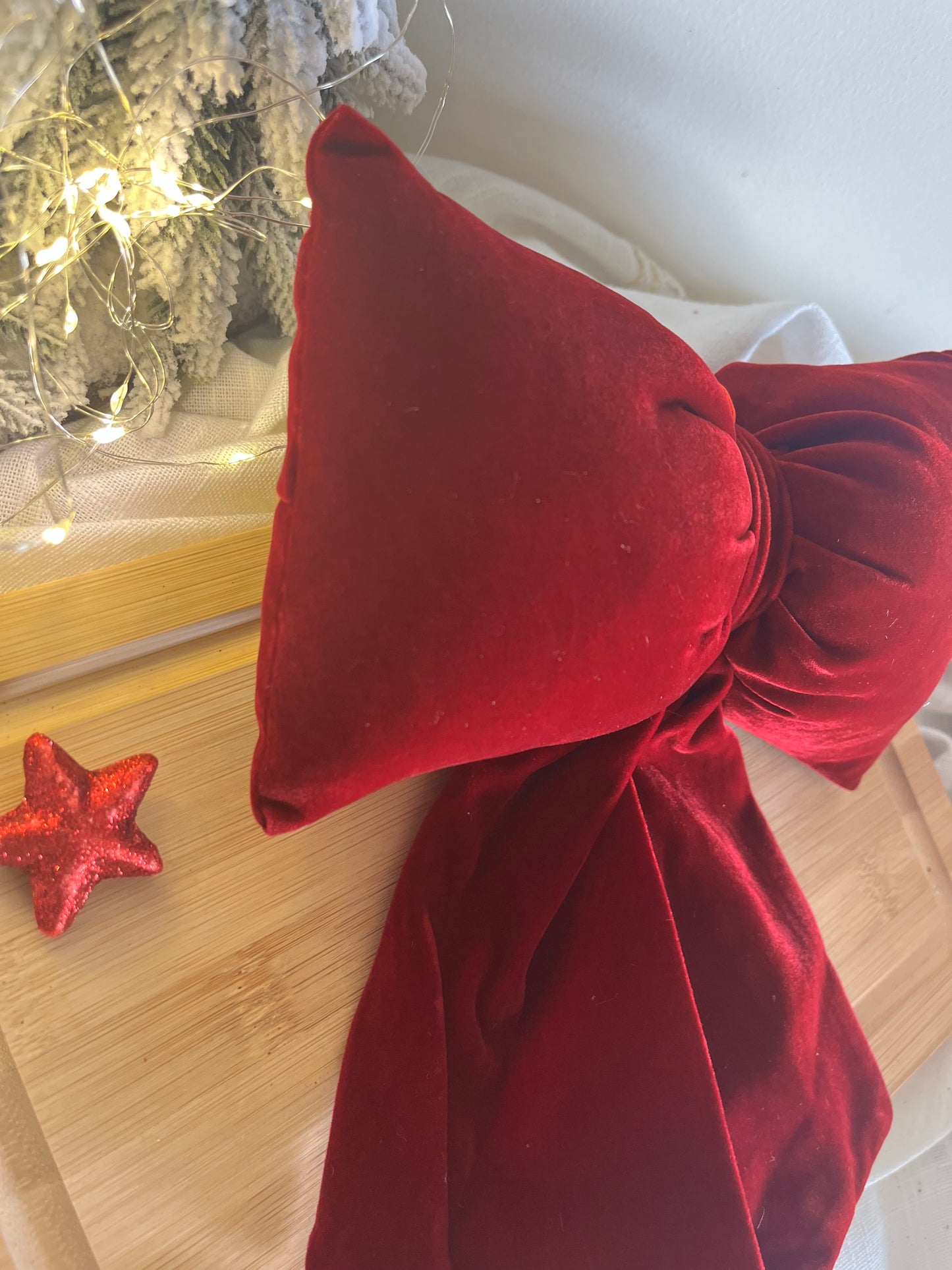 Christmas Velvet Burgundy Bows