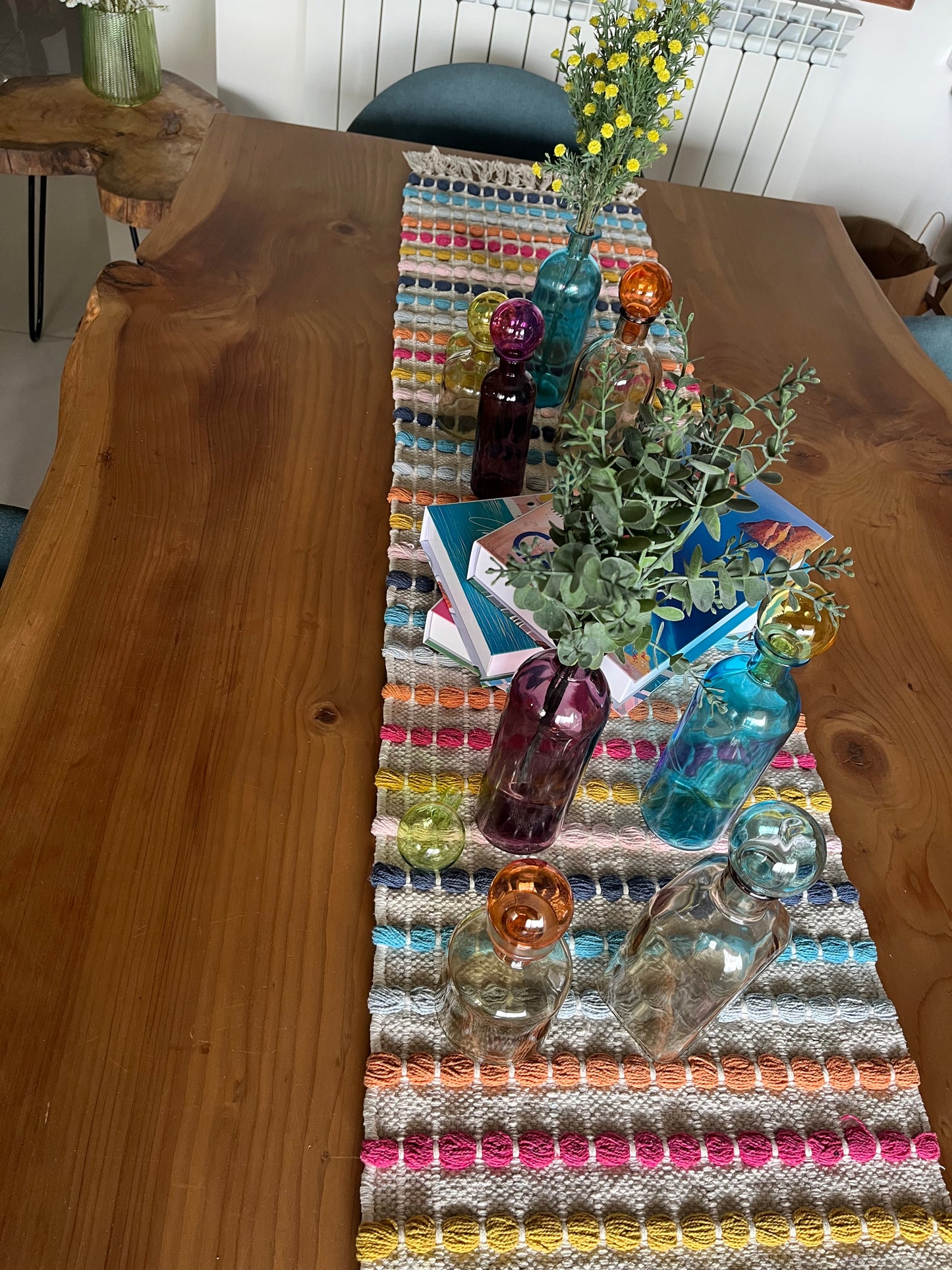 Multicolor Vase with colored cap