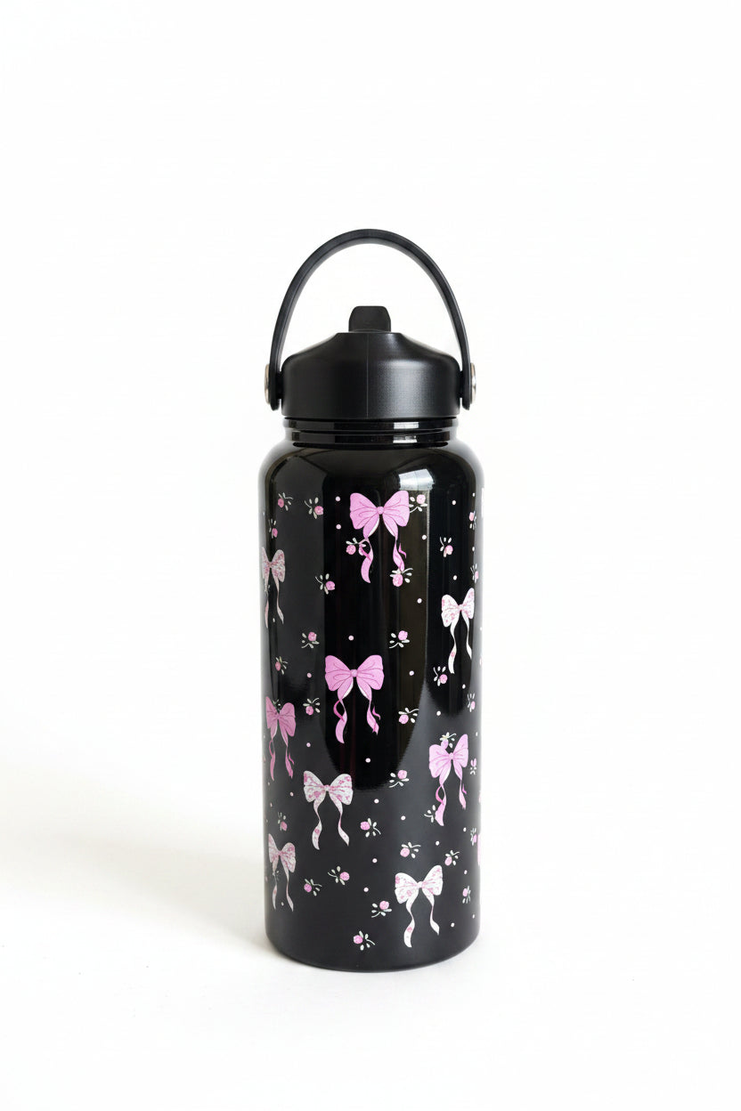 Insulated Straw Stainless Bottle 1L
