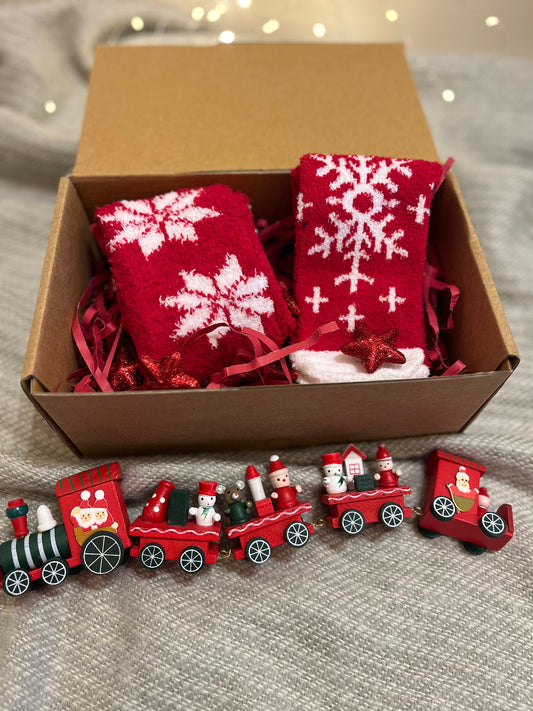 Christmas Mom & Baby Matching Socks Box