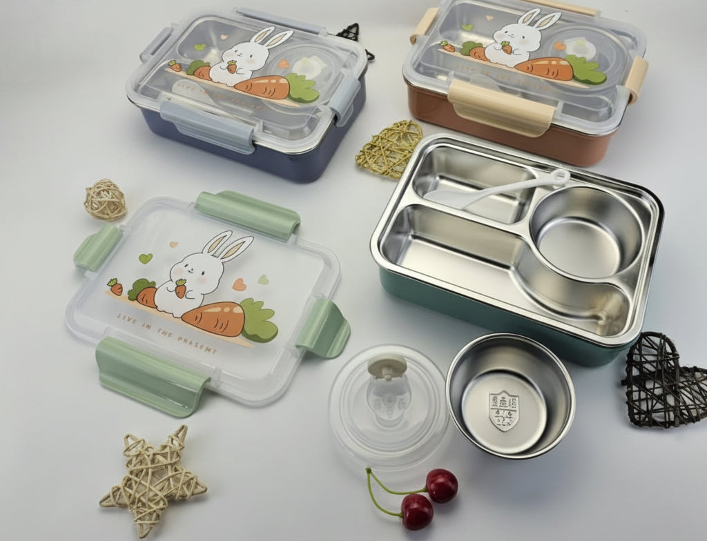 Kids Rabbit Stainless Lunchbox