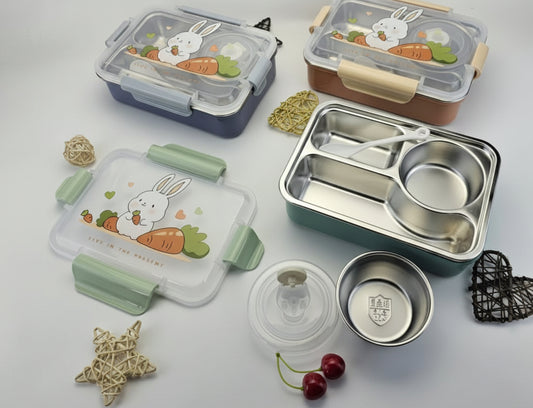 Kids Rabbit Stainless Lunchbox