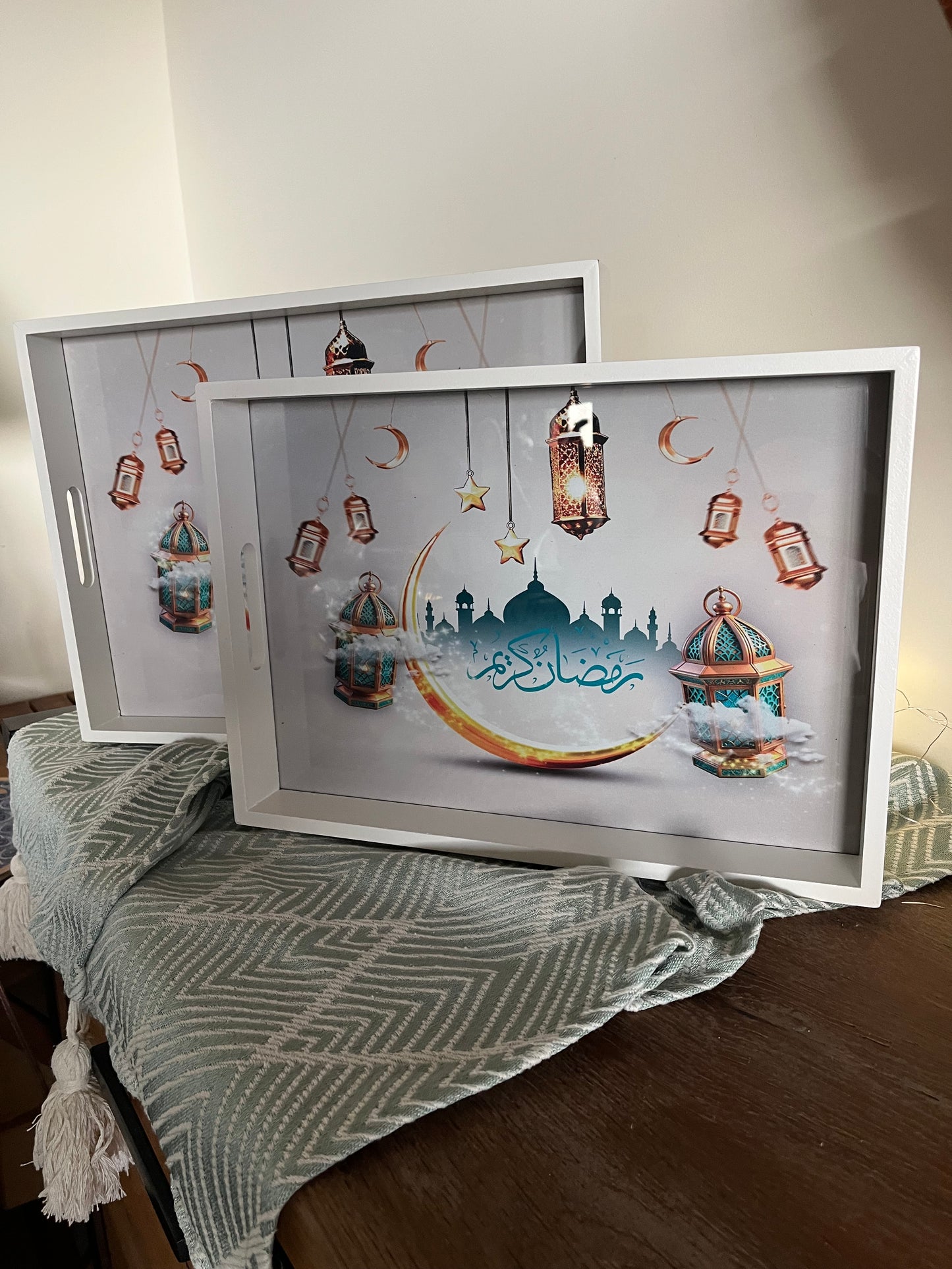 Ramadan Wooden Tray Set