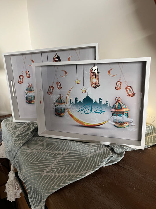 Ramadan Wooden Tray Set