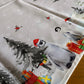 Christmas Penguins on Ice Table Cloth