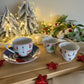 Christmas Coffee Cups & Saucers Set of 6